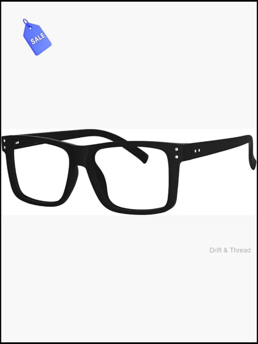 Oversized Square Reading Glasses Spring Hinge Readers